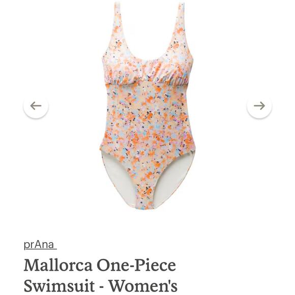 PARANA Surf Active Water Sport Mallorca One-Piece Swimsuit Medium - Picture 3 of 9